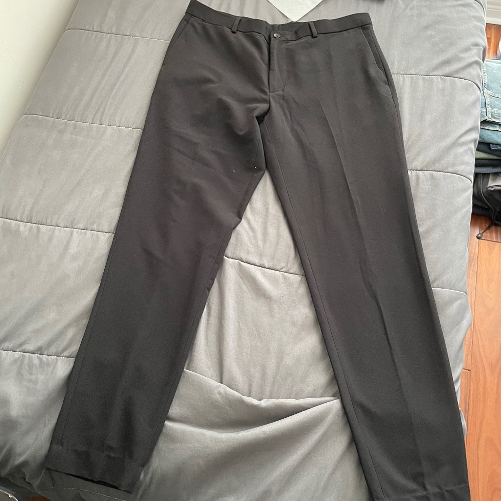 Zara mens black dress pant 34
